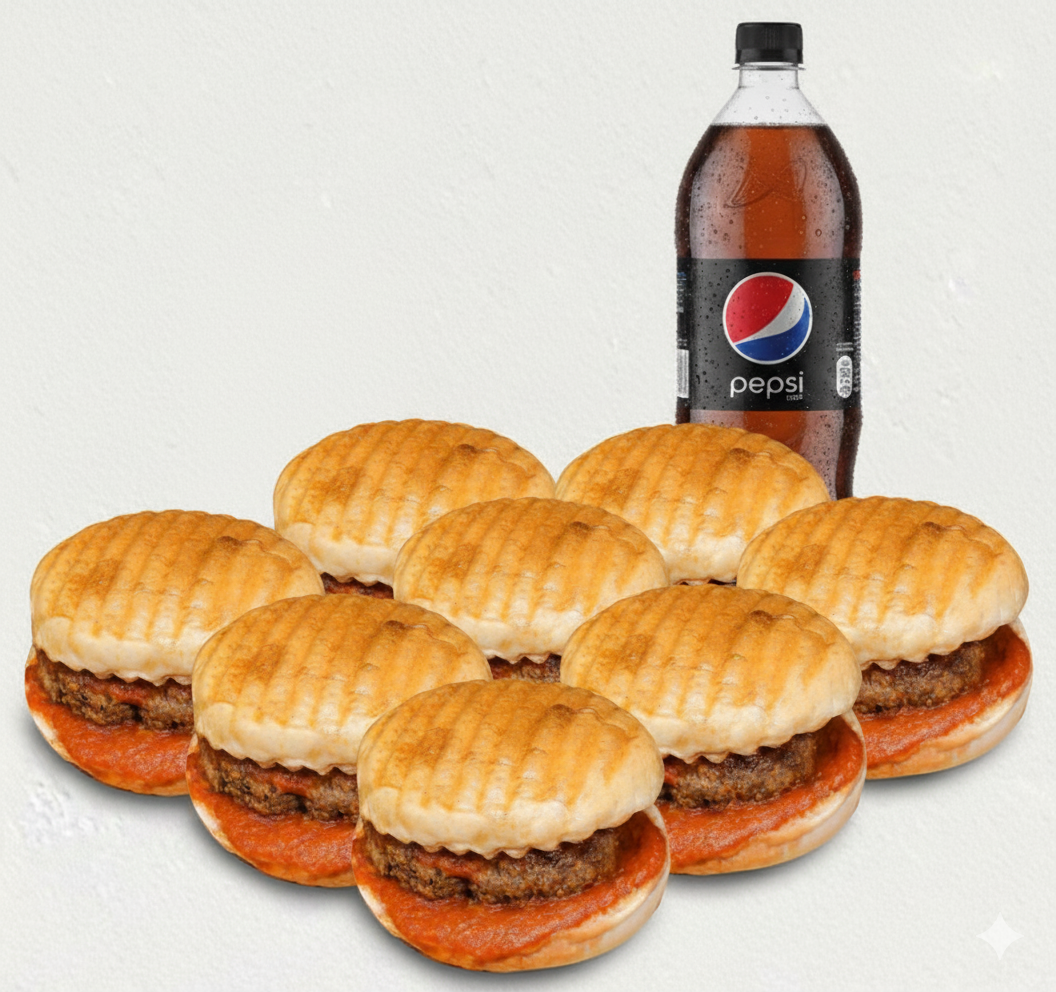 8'li Islak Hamburger Menü