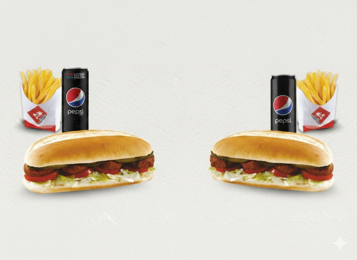 2'li Köfte Sandviç Menü