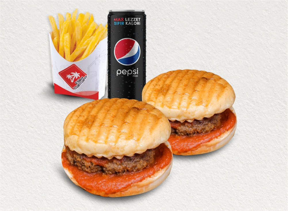 2'li Islak Hamburger Menü